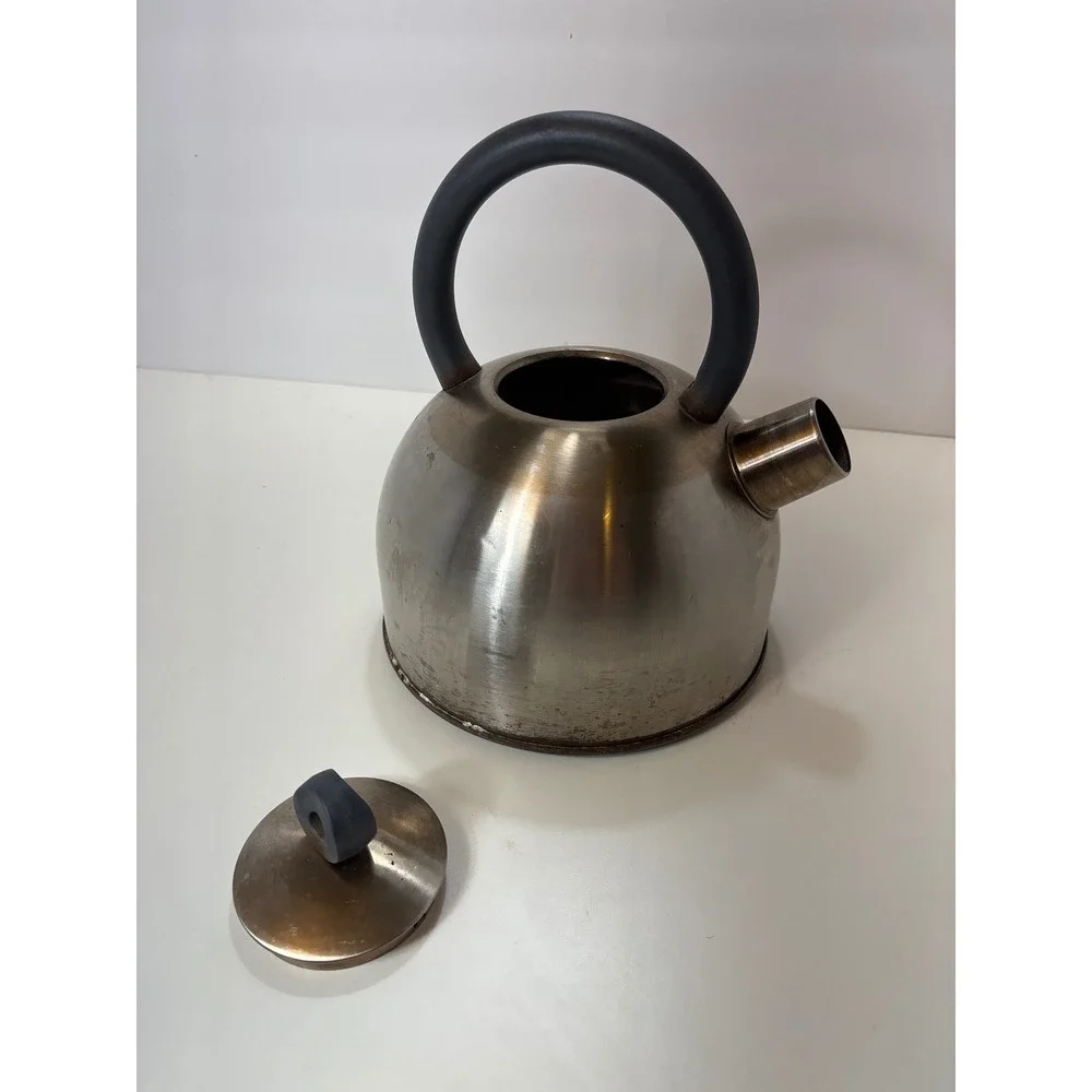 RARE Vintage IKEA 365+ Tea Kettle Stainless Steel MCM Swedish Design Sue Pryke